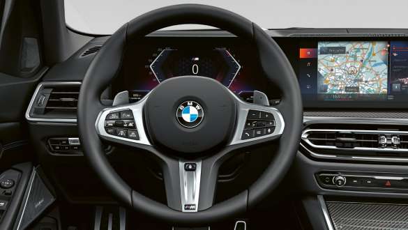 M leather steering wheel BMW M340i xDrive and M340d xDrive Touring G21 BMW M340i xDrive and M340d xDrive Touring G21 M leather steering wheel