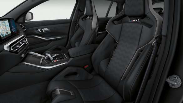 M Carbon bucket seats BMW M3 Competition Touring G81 BMW M3 Competition Touring G81 M Carbon bucket seats with M3 logo