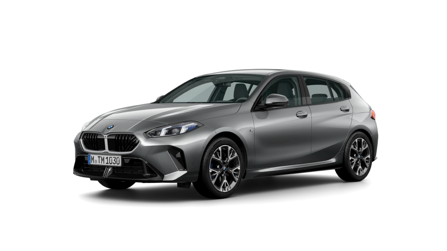 BMW 1 Series (F40) three-quarter side view