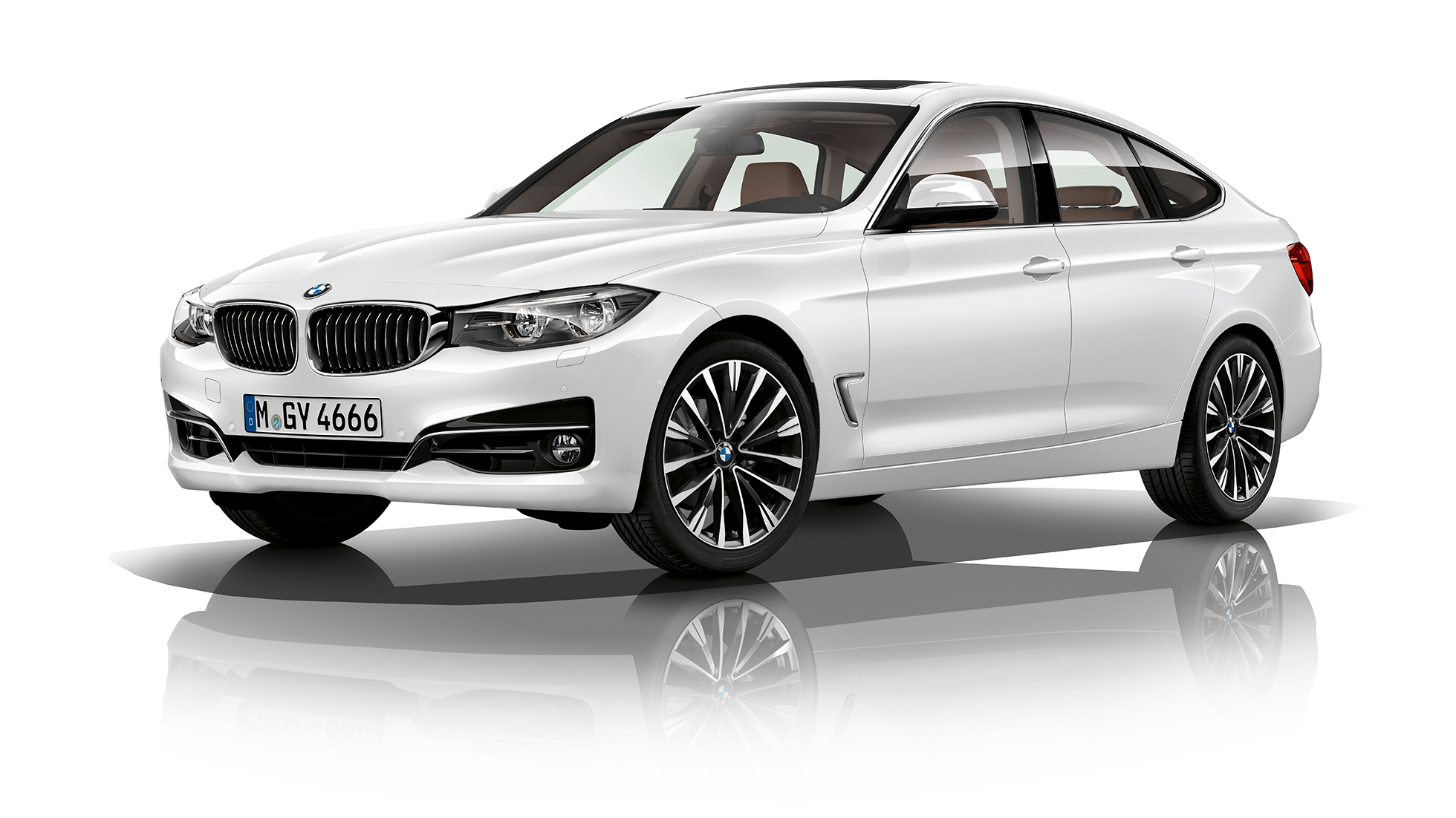 BMW 3 Series Gran Turismo, Model Luxury Line three-quarter front shot BMW 3 Series Gran Turismo, Model Luxury Line three-quarter front shot