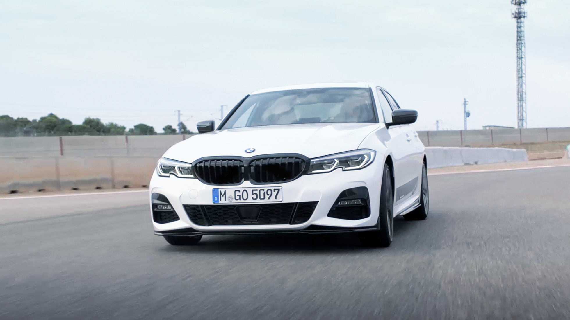 BMW 3 Series Sedan, M Performance parts G20. Front of the all-new the BMW 3 Series Sedan with M Performance parts G20.