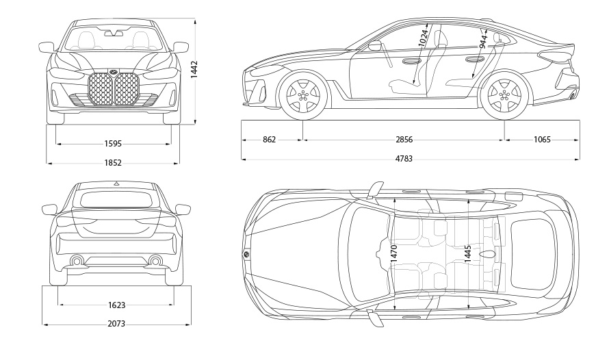 BMW M440i xDrive Gran Coupé G26 2021 data sketch BMW M440i xDrive Gran Coupé G26 2021 data sketch