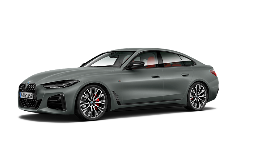 BMW 4 Series BMW M440i xDrive Gran Coupé G26 2021 three-quarter side view BMW 4 Series BMW M440i xDrive Gran Coupé G26 2021 three-quarter side view
