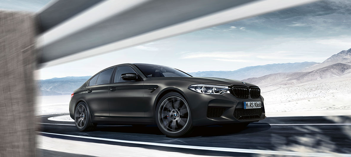 Air inlets. BMW M5 35 Edition Years driving shot side shot.