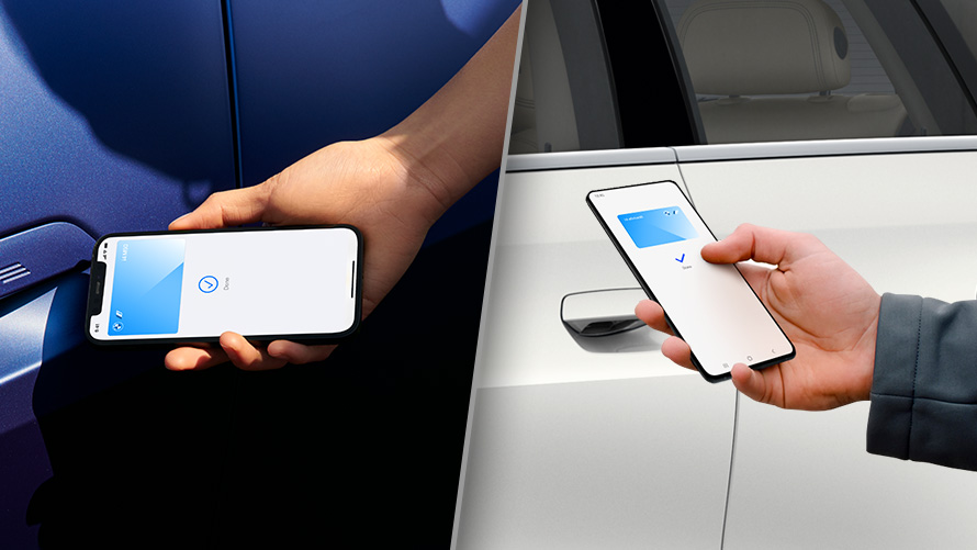 Open the vehicle with BMW Digital Key Open the vehicle via smartphone with BMW Digital Key and My BMW App