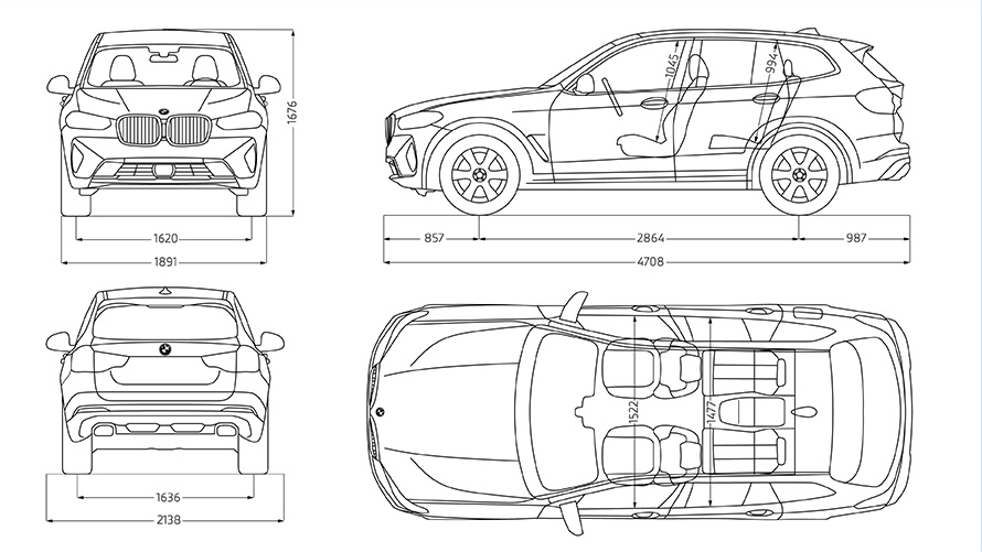 2025 Bmw X5 Dimensions